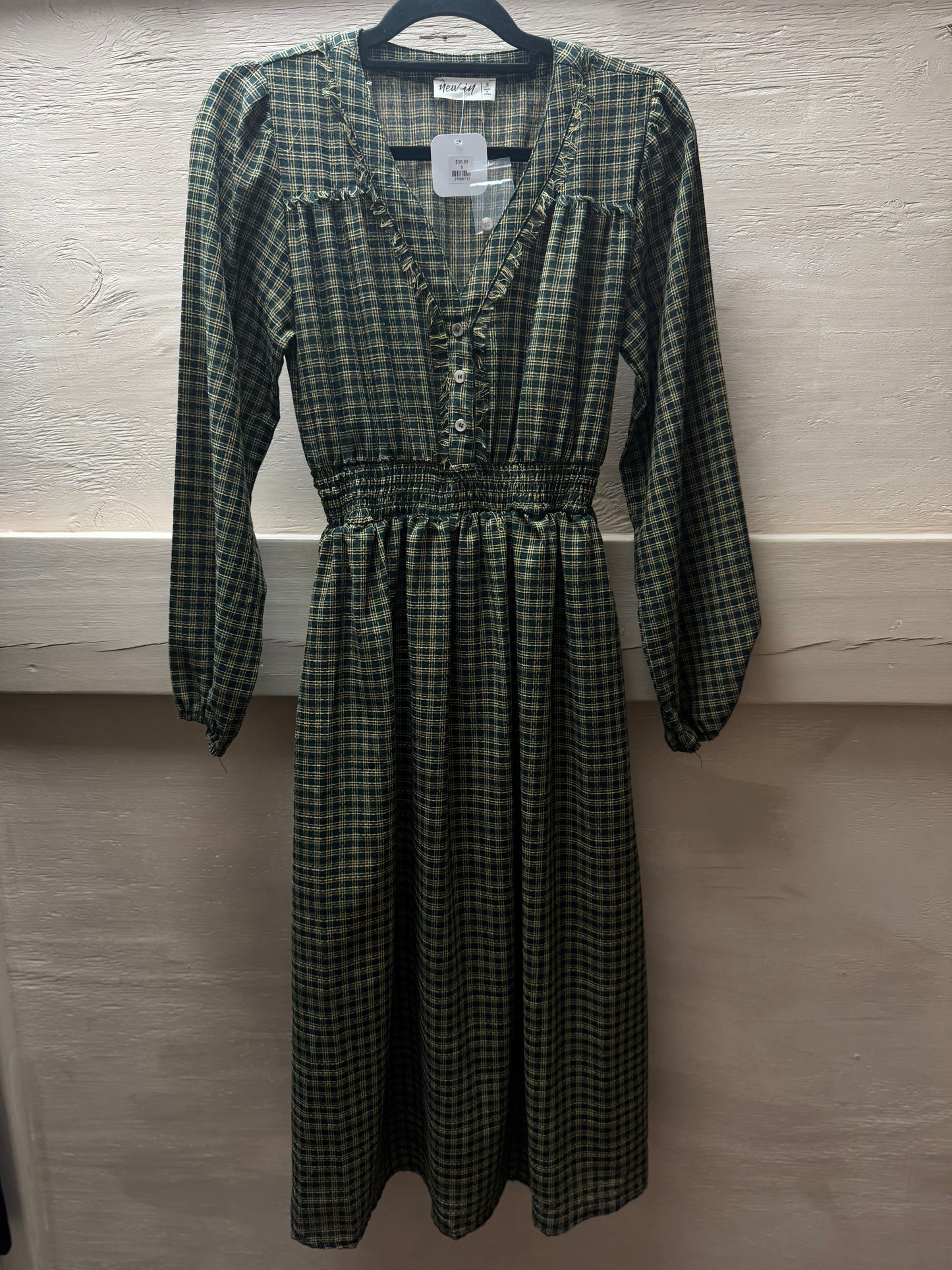 Green Plaid Dress