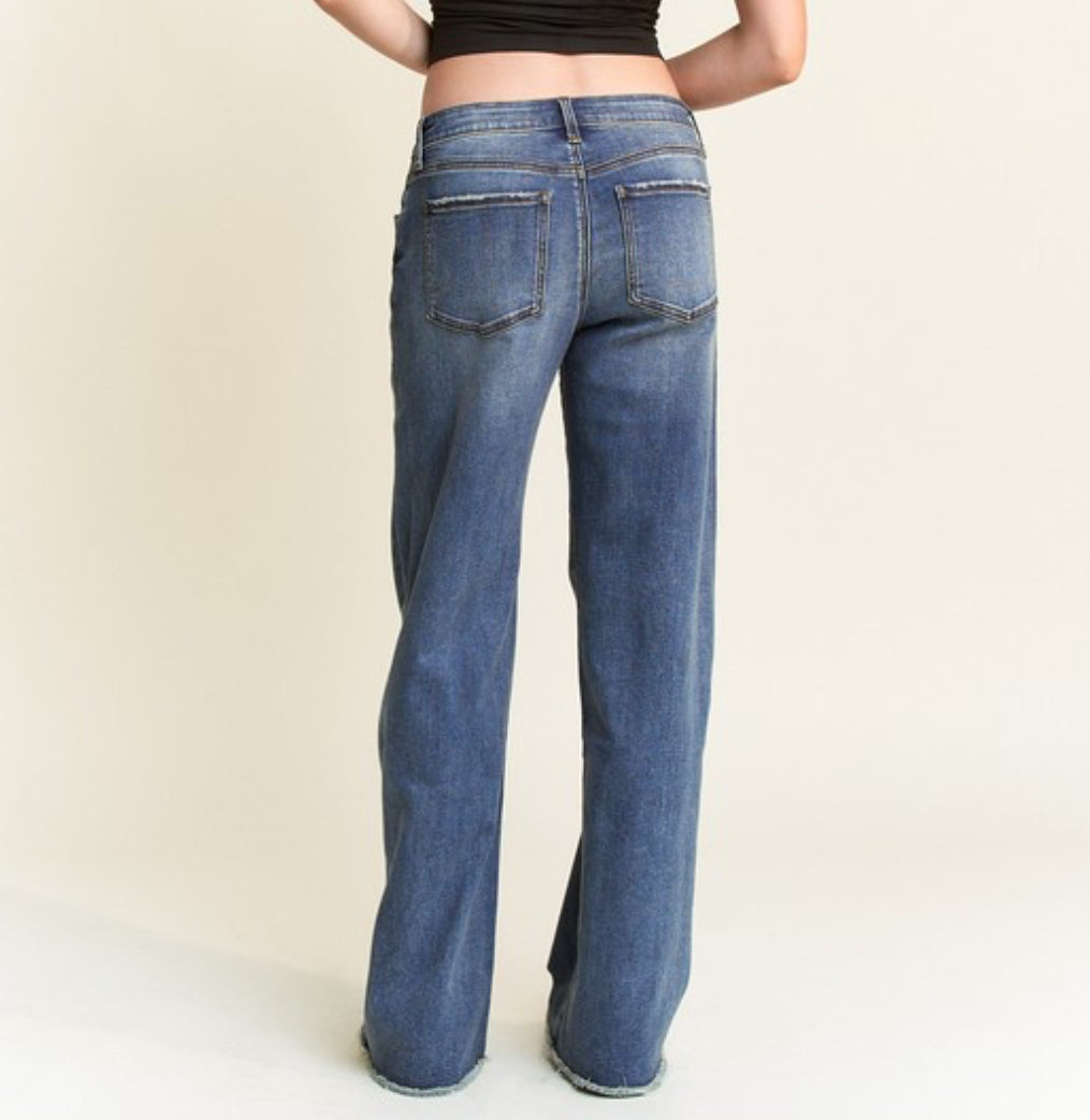 Low Rise Cotton Jeans