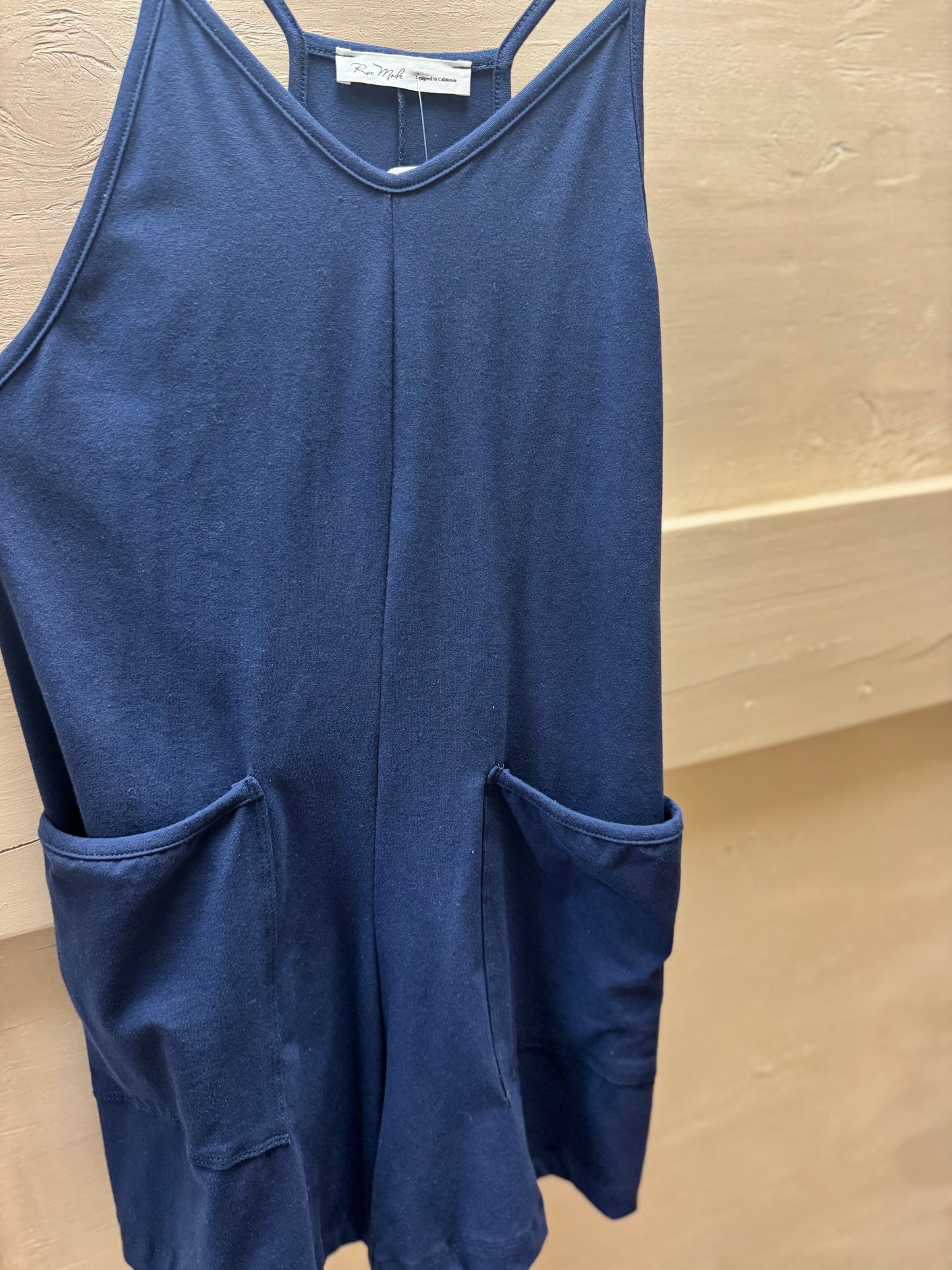 Navy Romper
