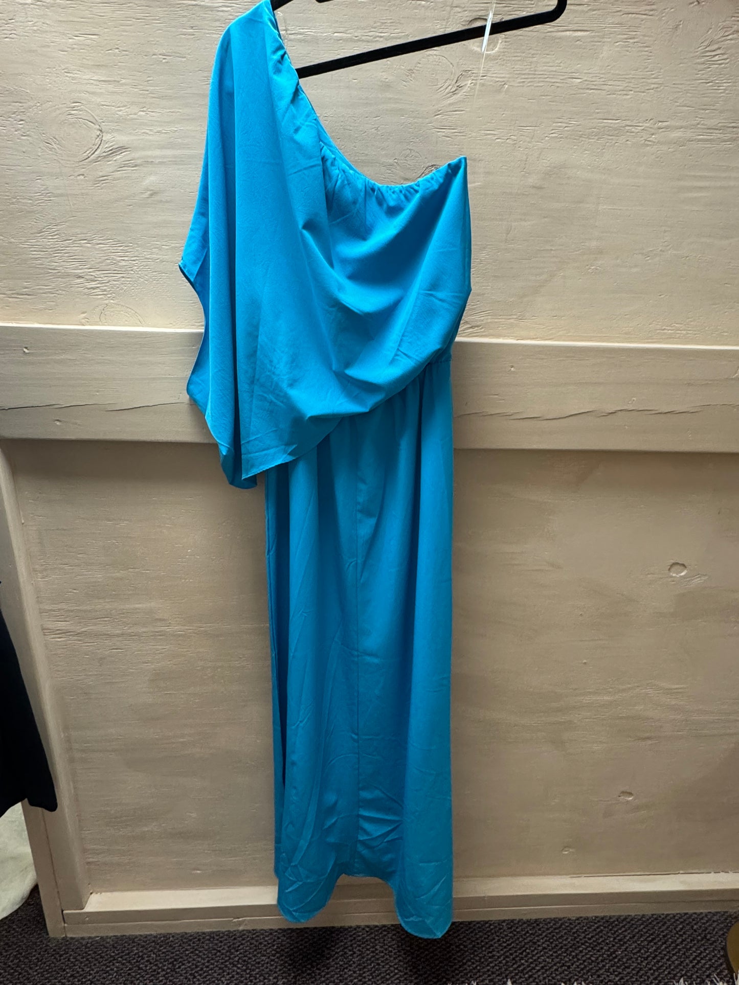 Blue one Shoulder Dress