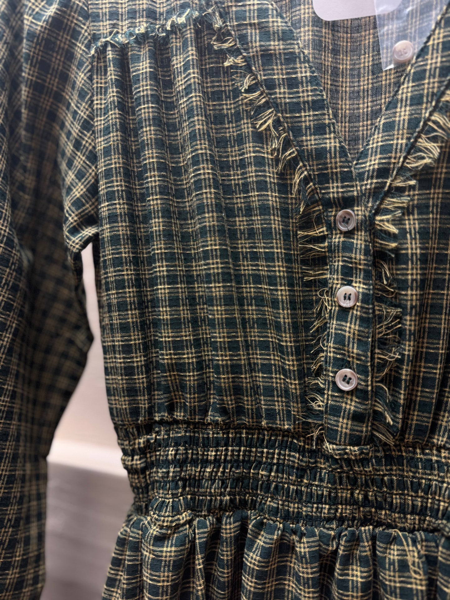 Green Plaid Dress