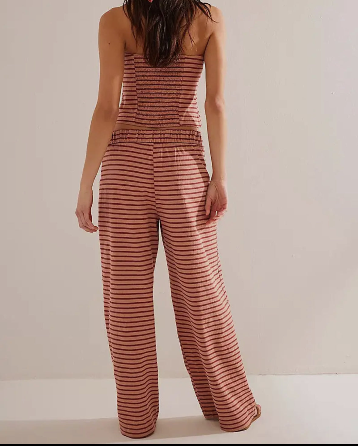 Strapless Striped Set