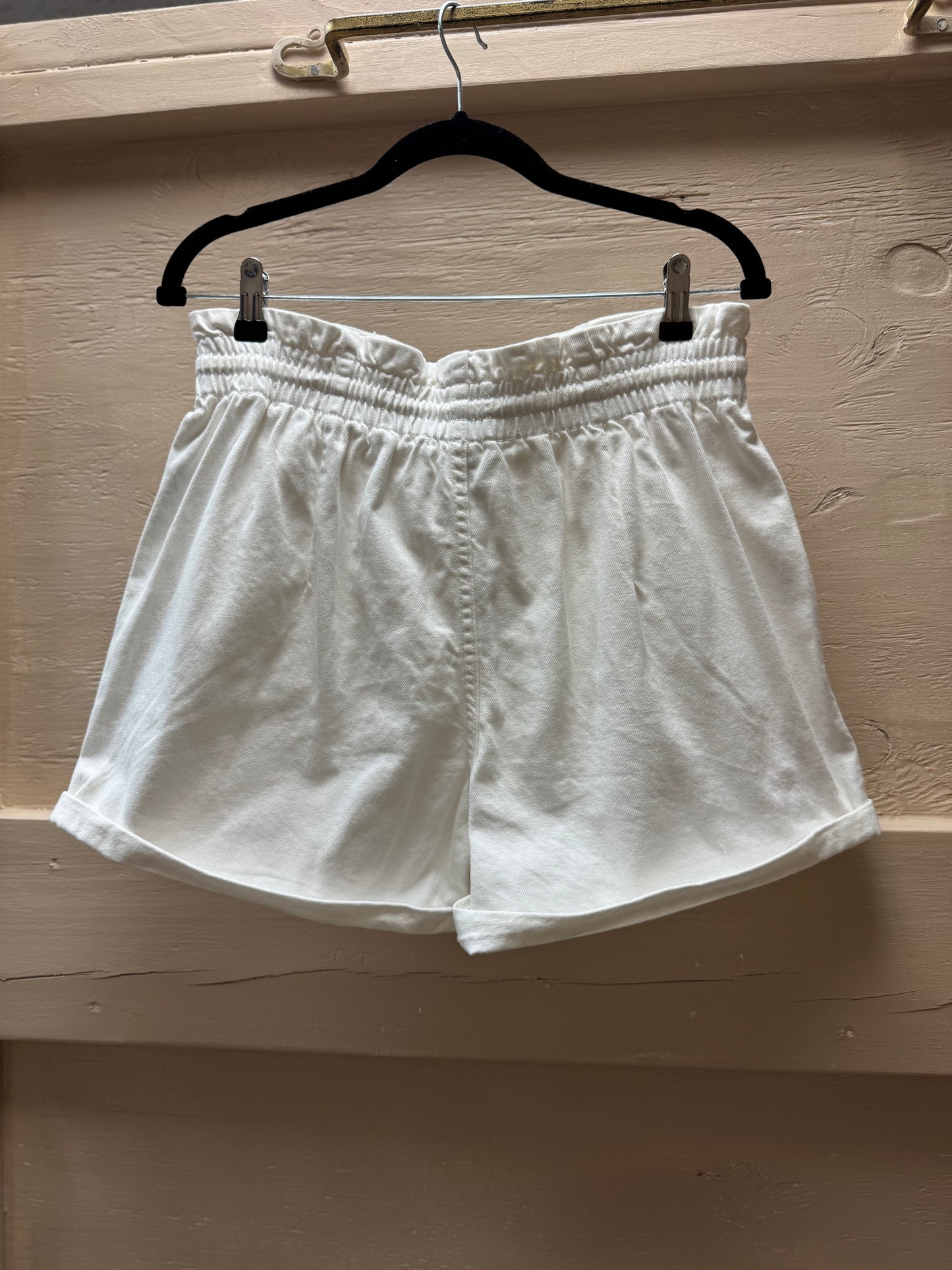 Paper Bag White Tie Shorts