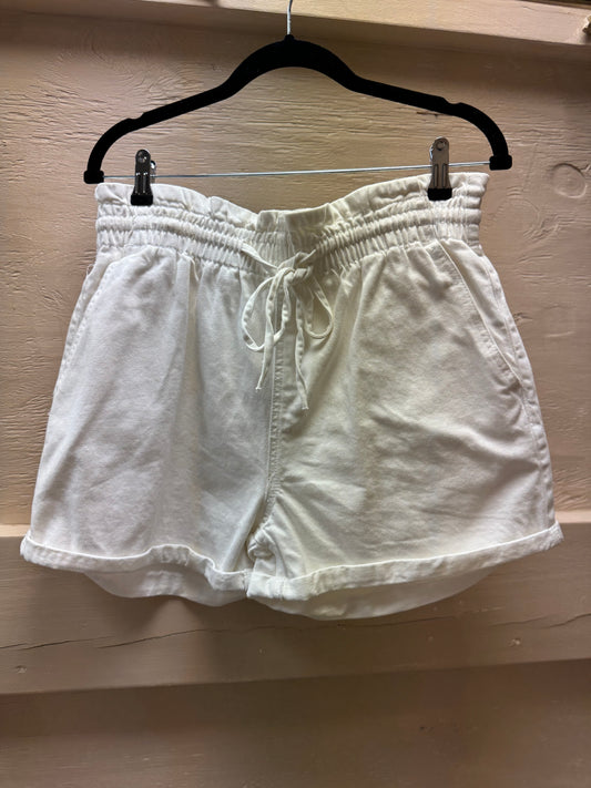 Paper Bag White Tie Shorts