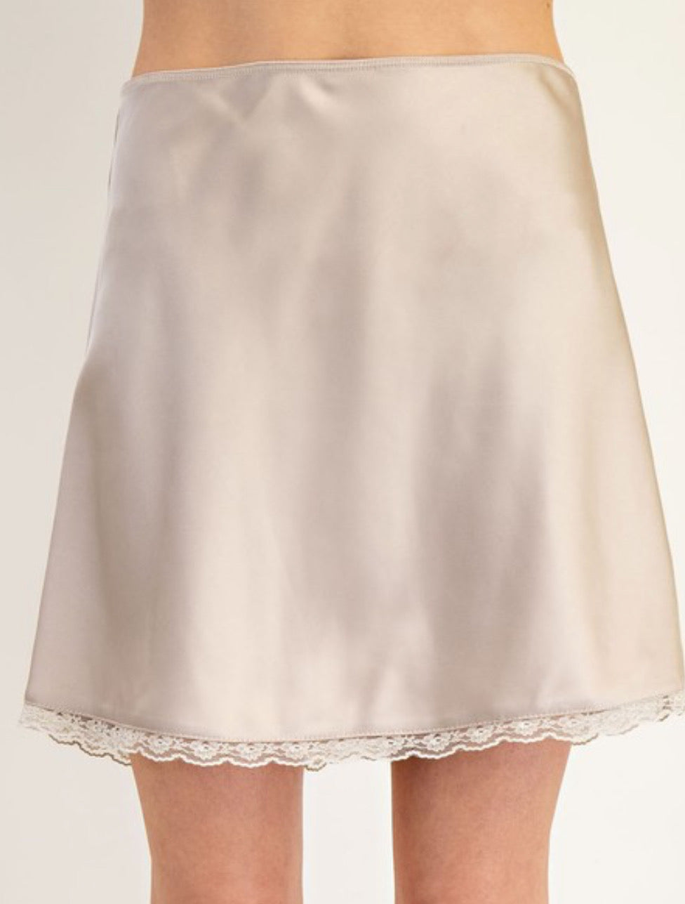 Champagne Silk Skirt