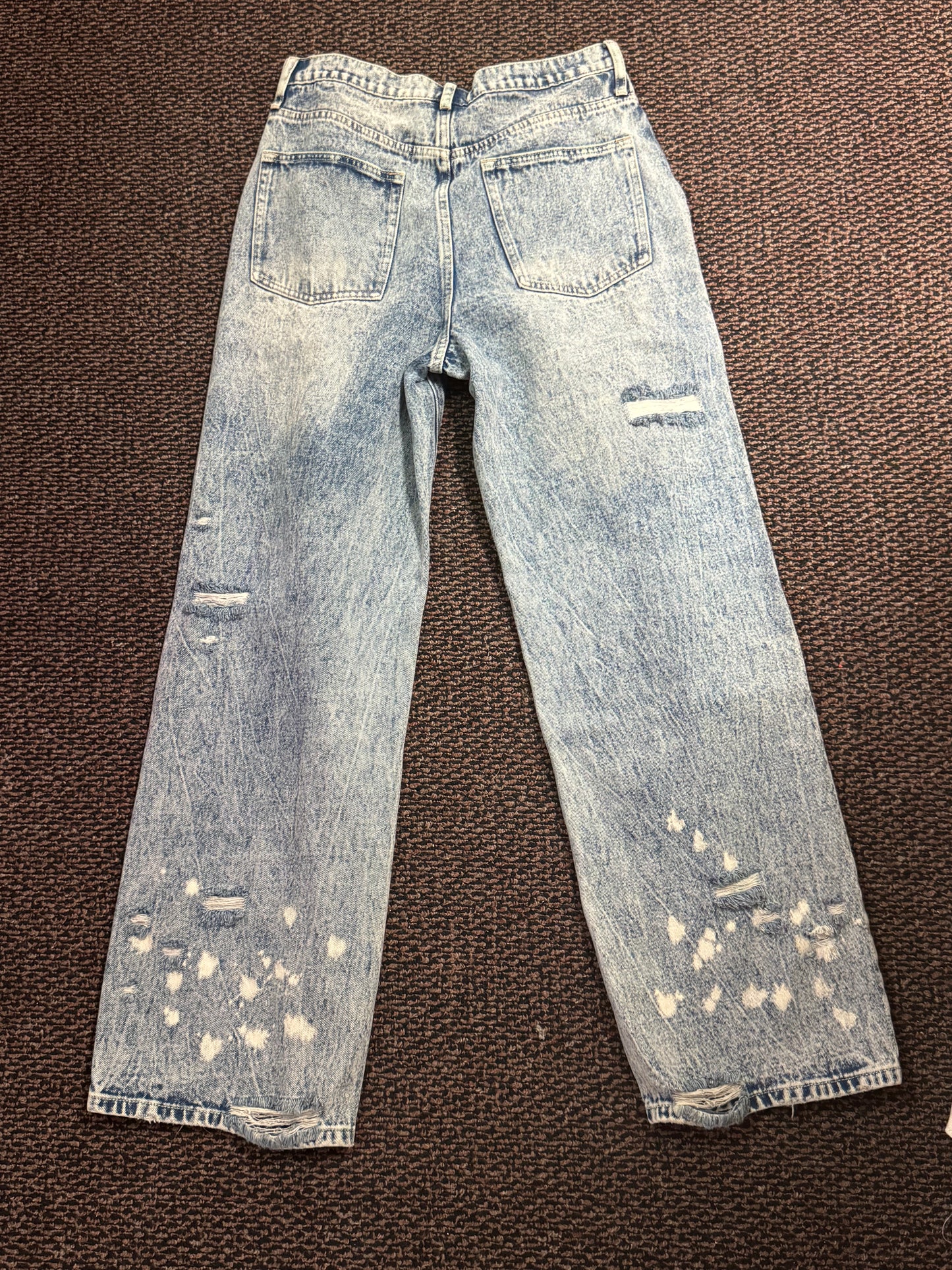 Distressed Bleached Denim