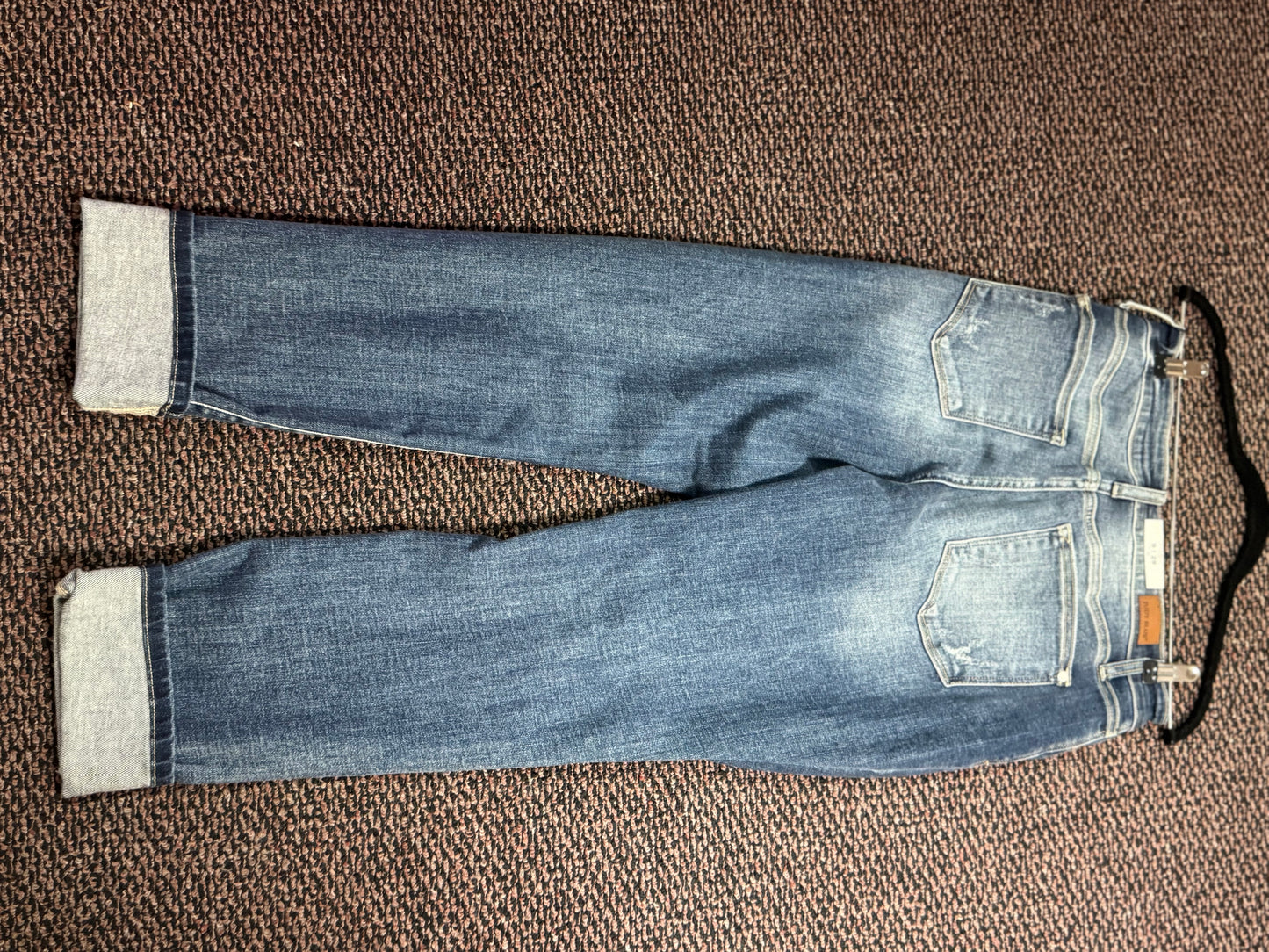 Dark wash Distressed Denim