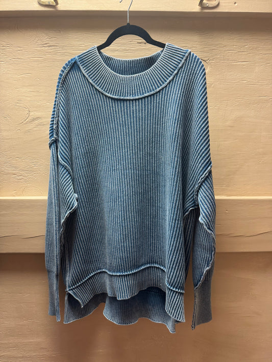 Blue Knit Sweater