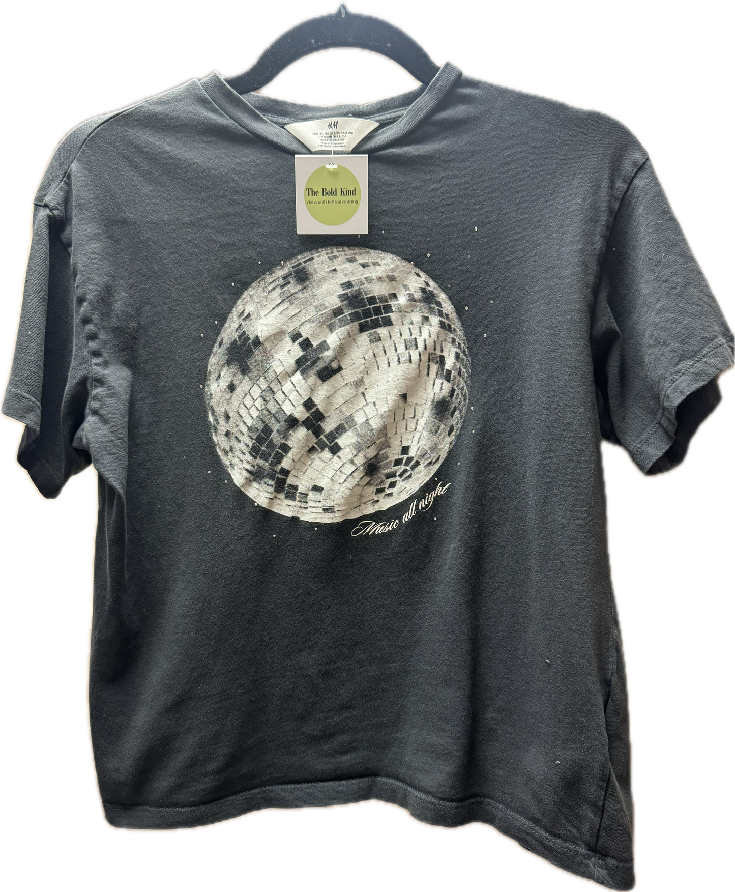 (M) music all night disco tee