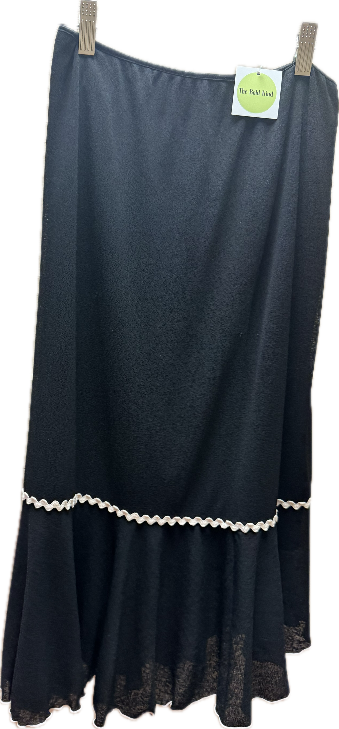(S) Black and white detail skirt