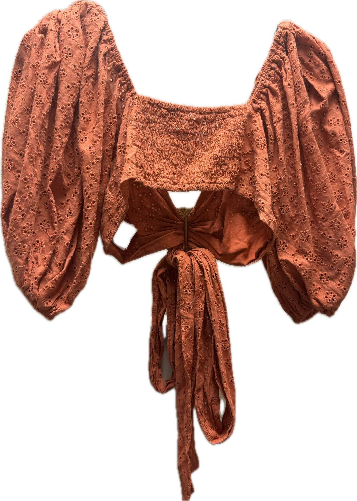 (S) Orange Tye Top