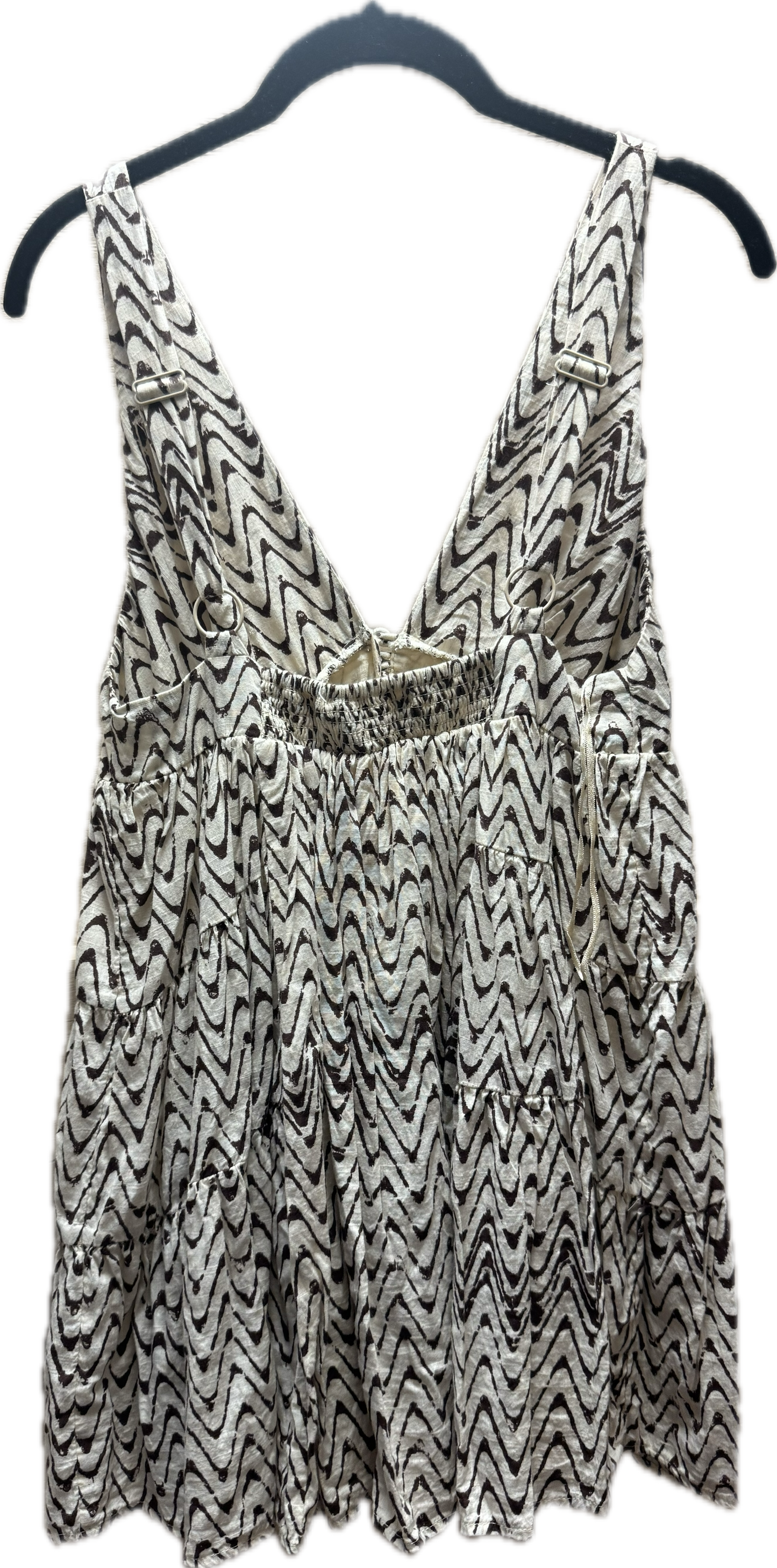 (S) urban outfitters, brown & cream sundress
