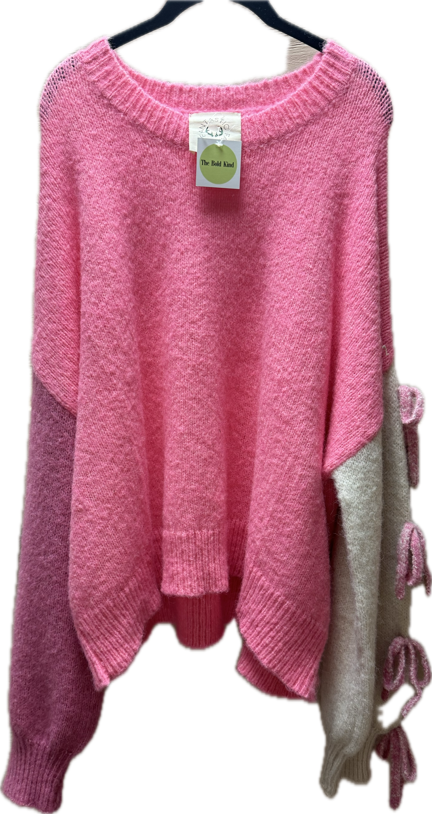 Pink Bow Sweater