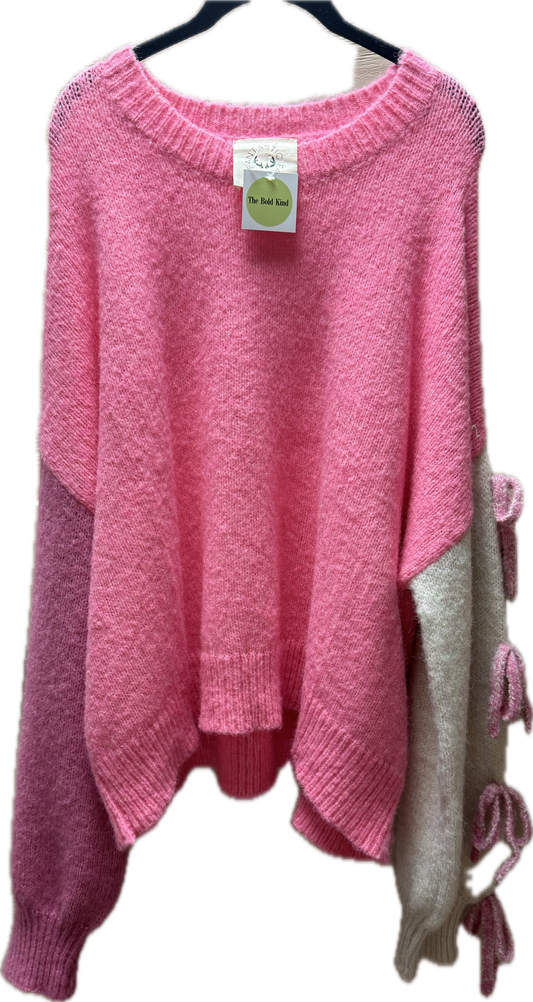 Pink Bow Sweater