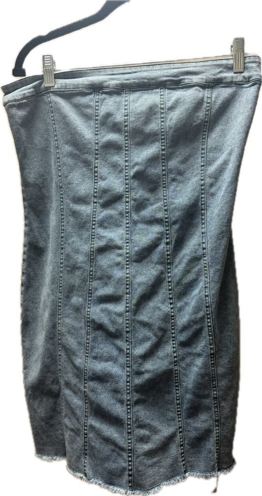 (L) Denim Tube Dress