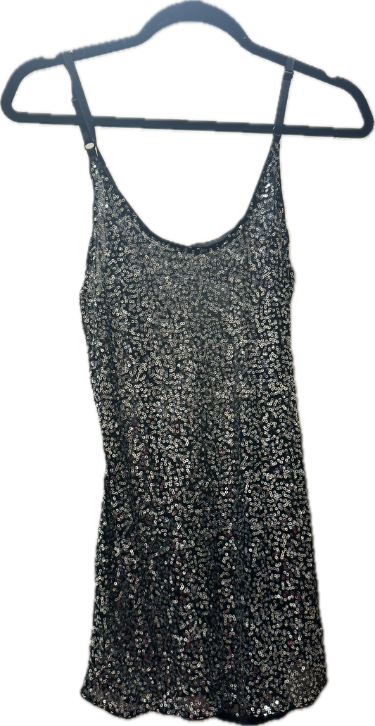 (m) Sheer Sequin Dress