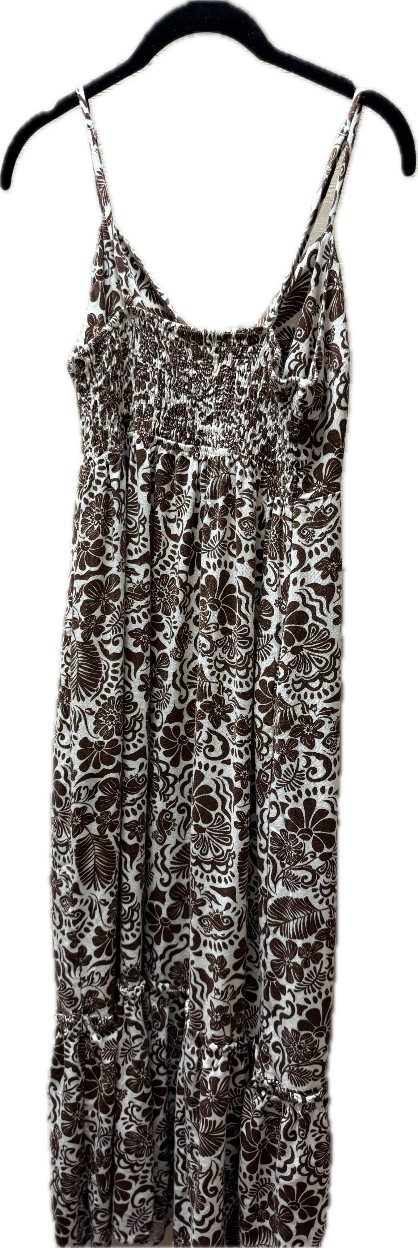 (M) Brown Floral Dress