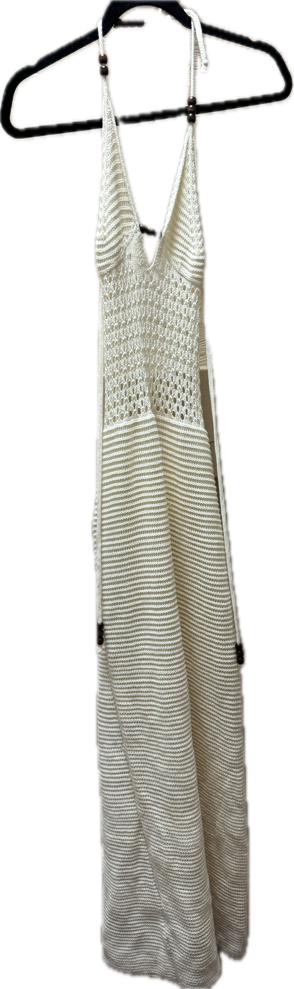 (M) White Crochet Dress