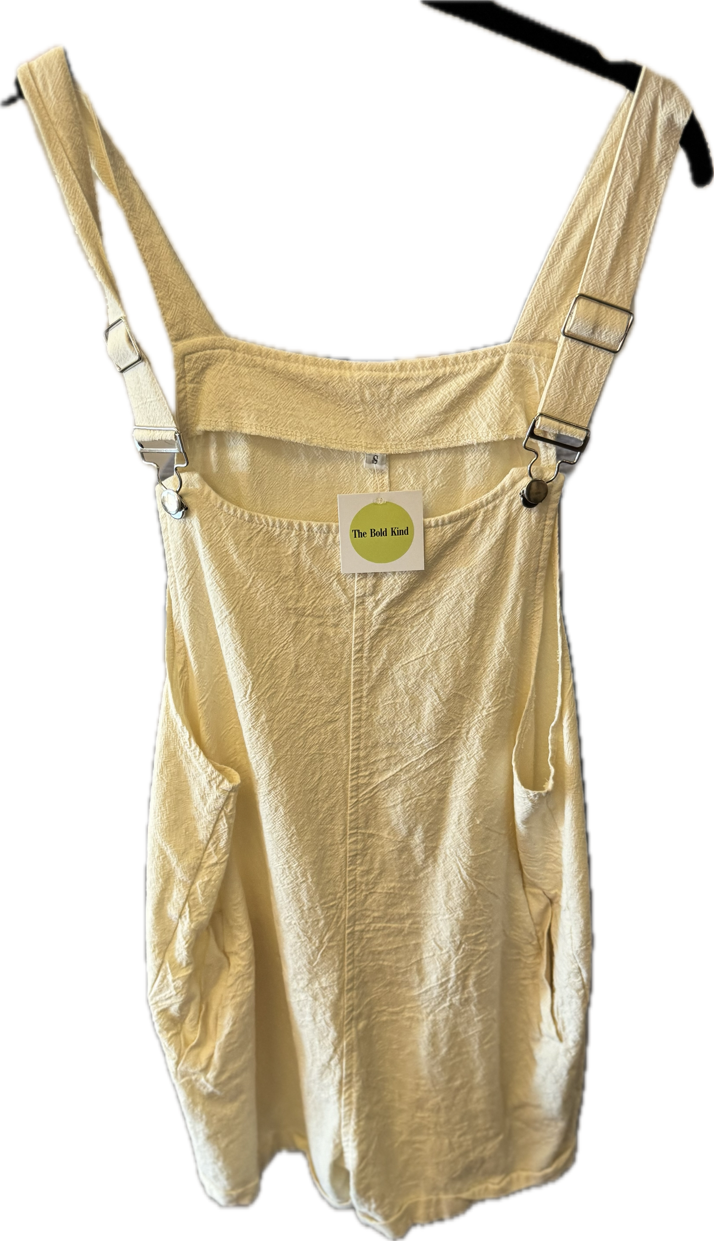 (s) Preloved Cream Overalls