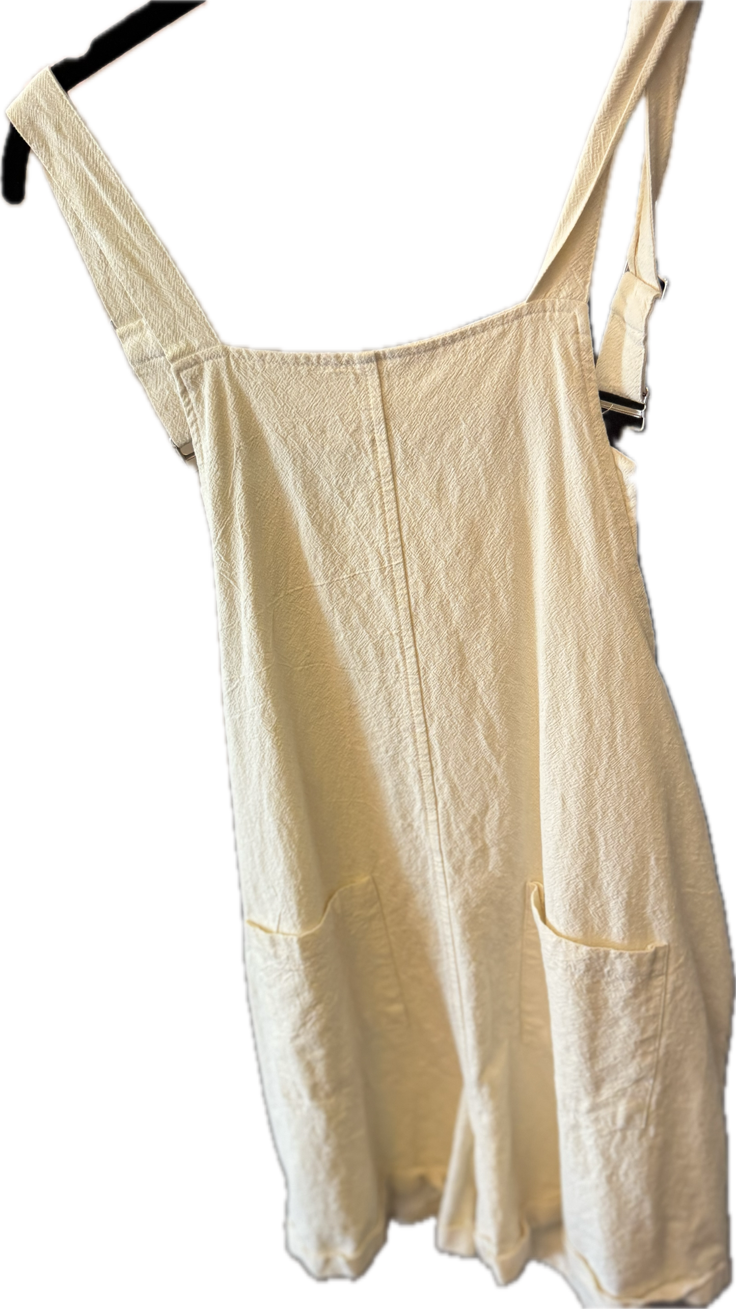 (s) Preloved Cream Overalls