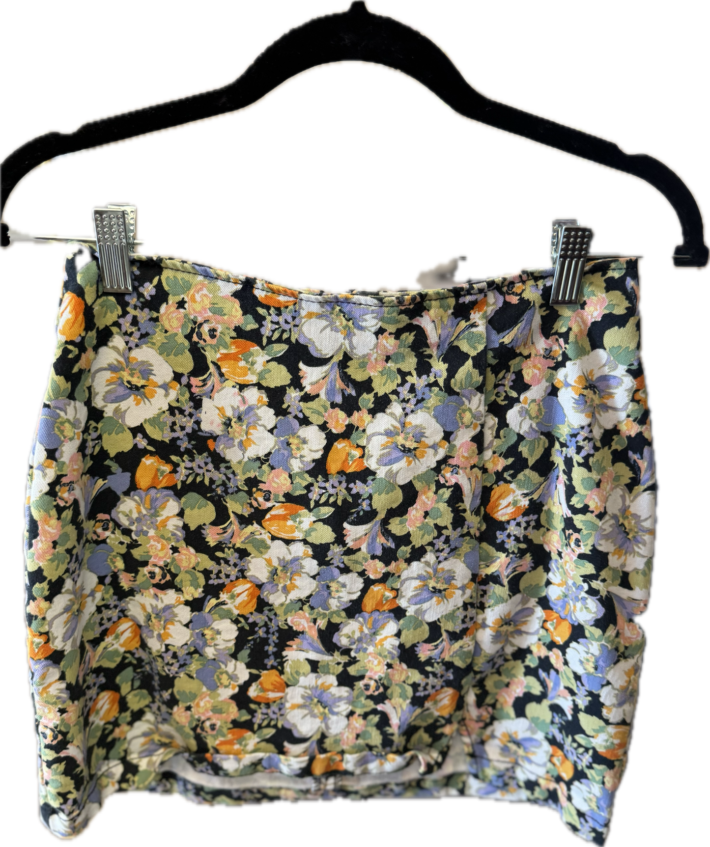 (S) Floral Mini Skirt