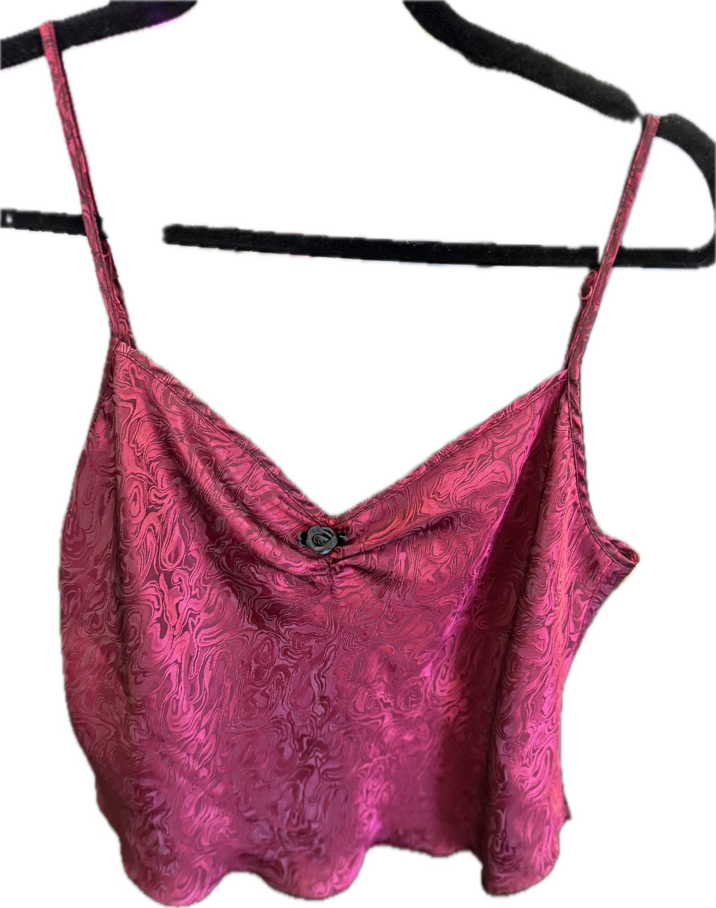 (M) Preloved Red Silk Tank