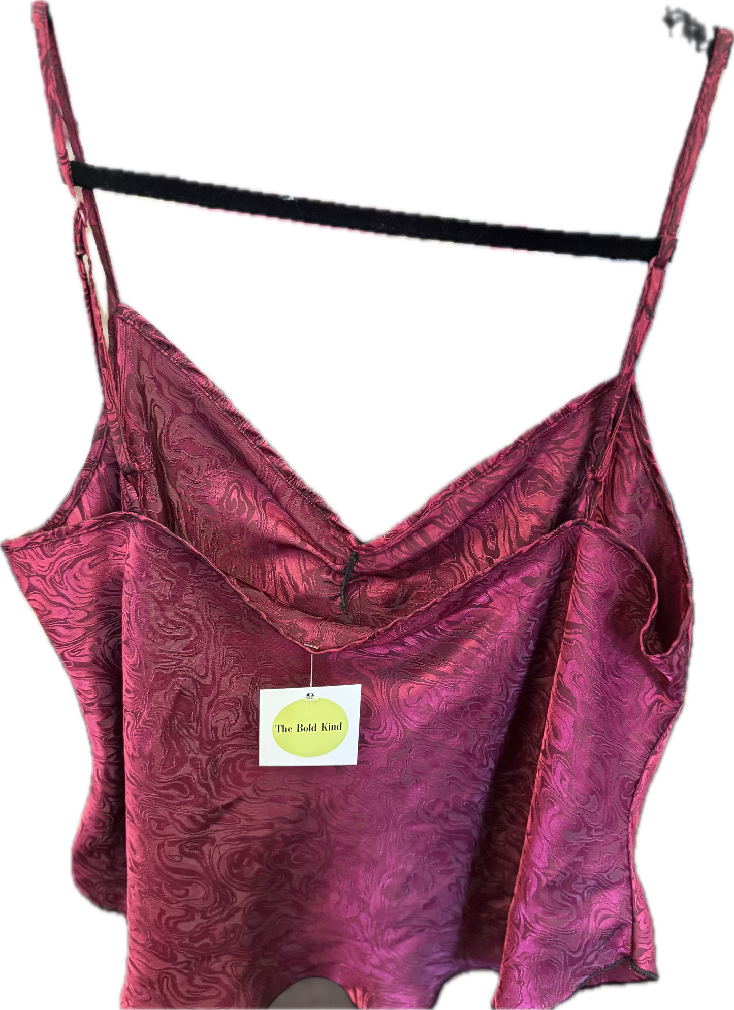 (M) Preloved Red Silk Tank