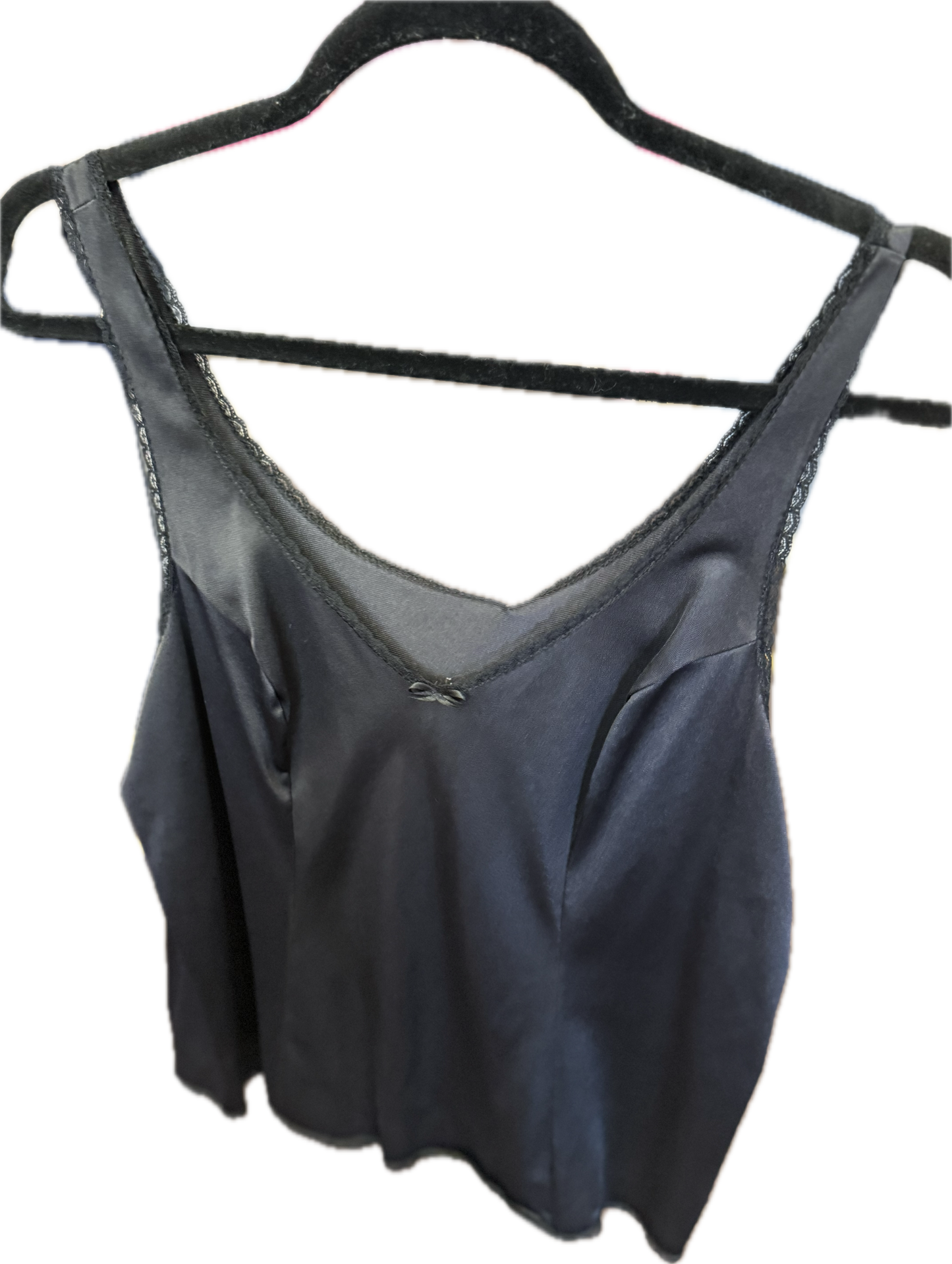 (M) Black lace Tank