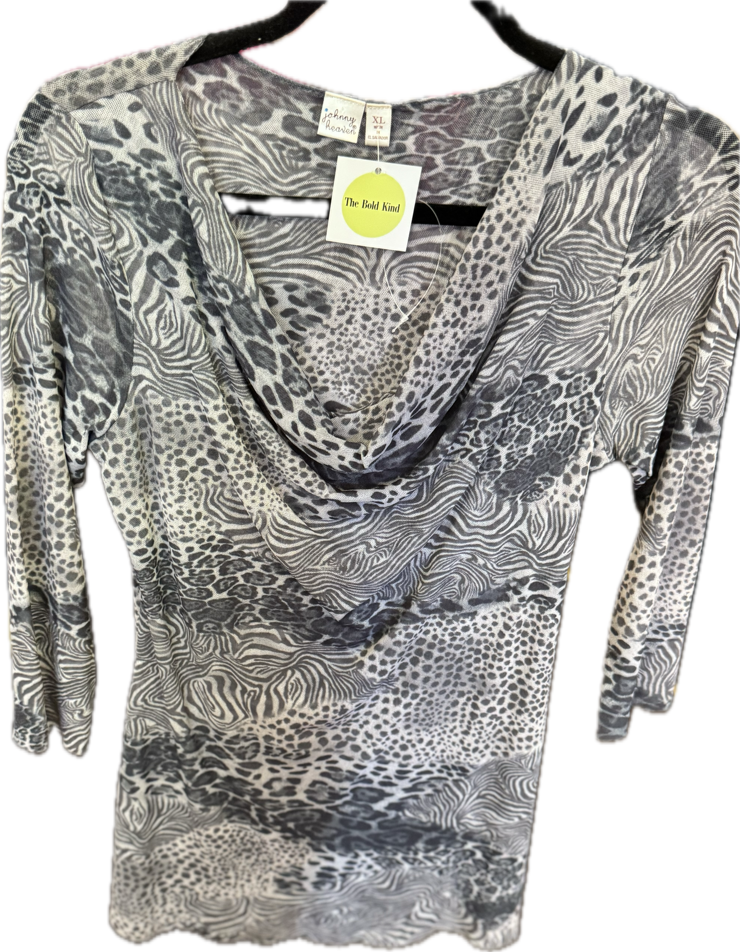 (L) Animal Print Top