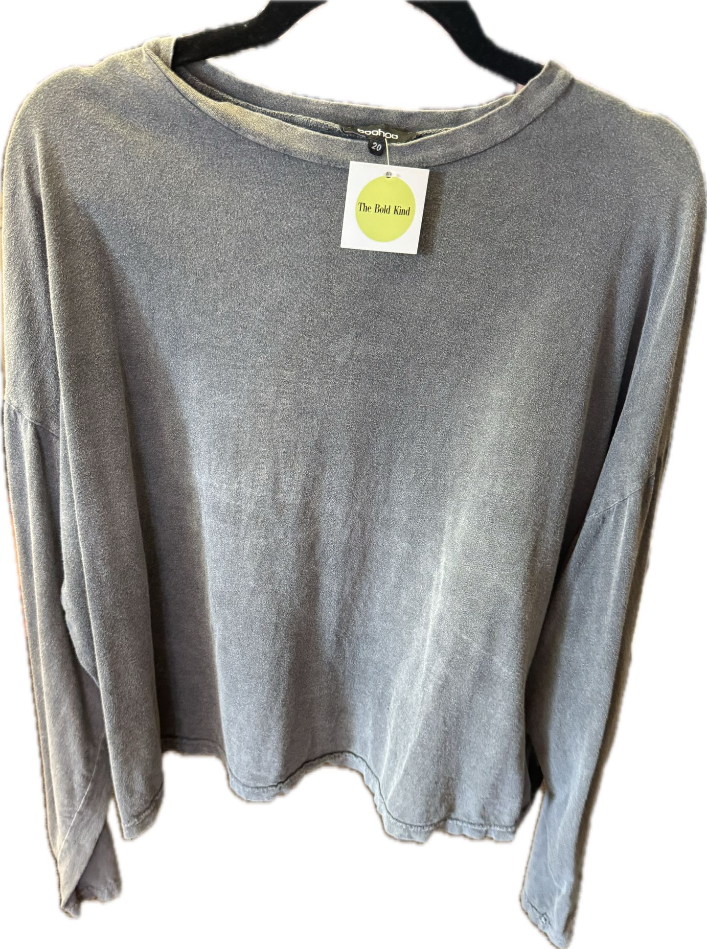 (L) Long Sleeve Gray Tee
