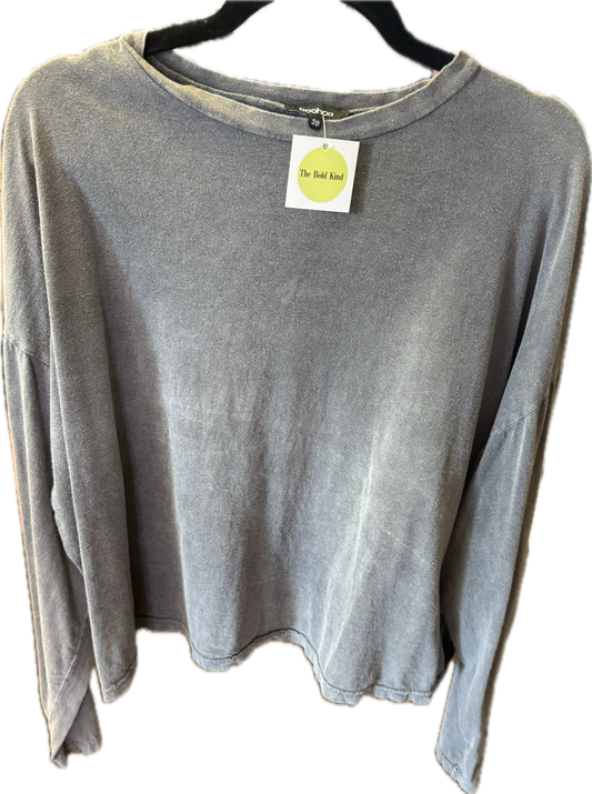 (L) Long Sleeve Gray Tee