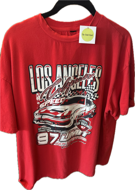 (XL) LA Red Graphic Tee