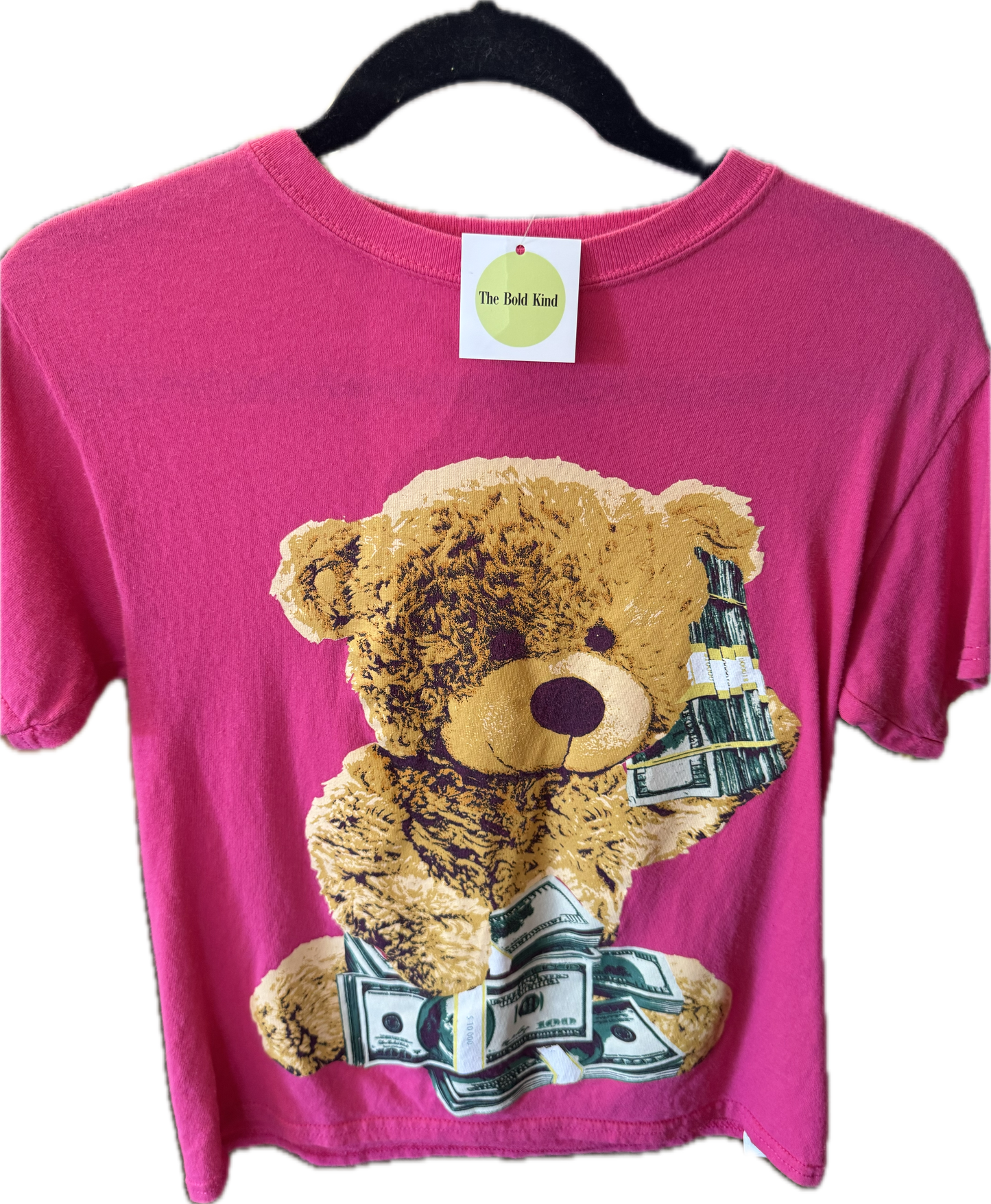 (XS) Hot Pink Teddy Graphic Tee