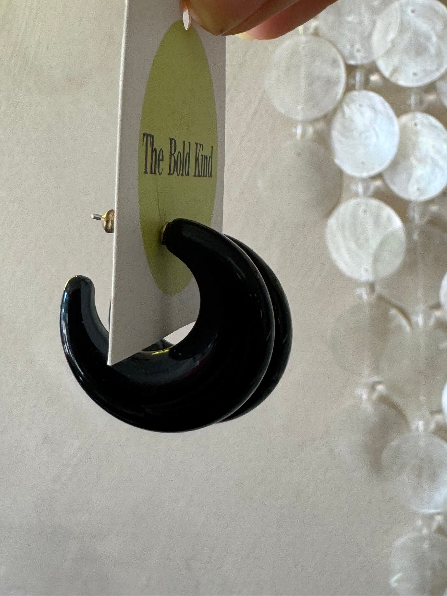 Black Moon Earrings