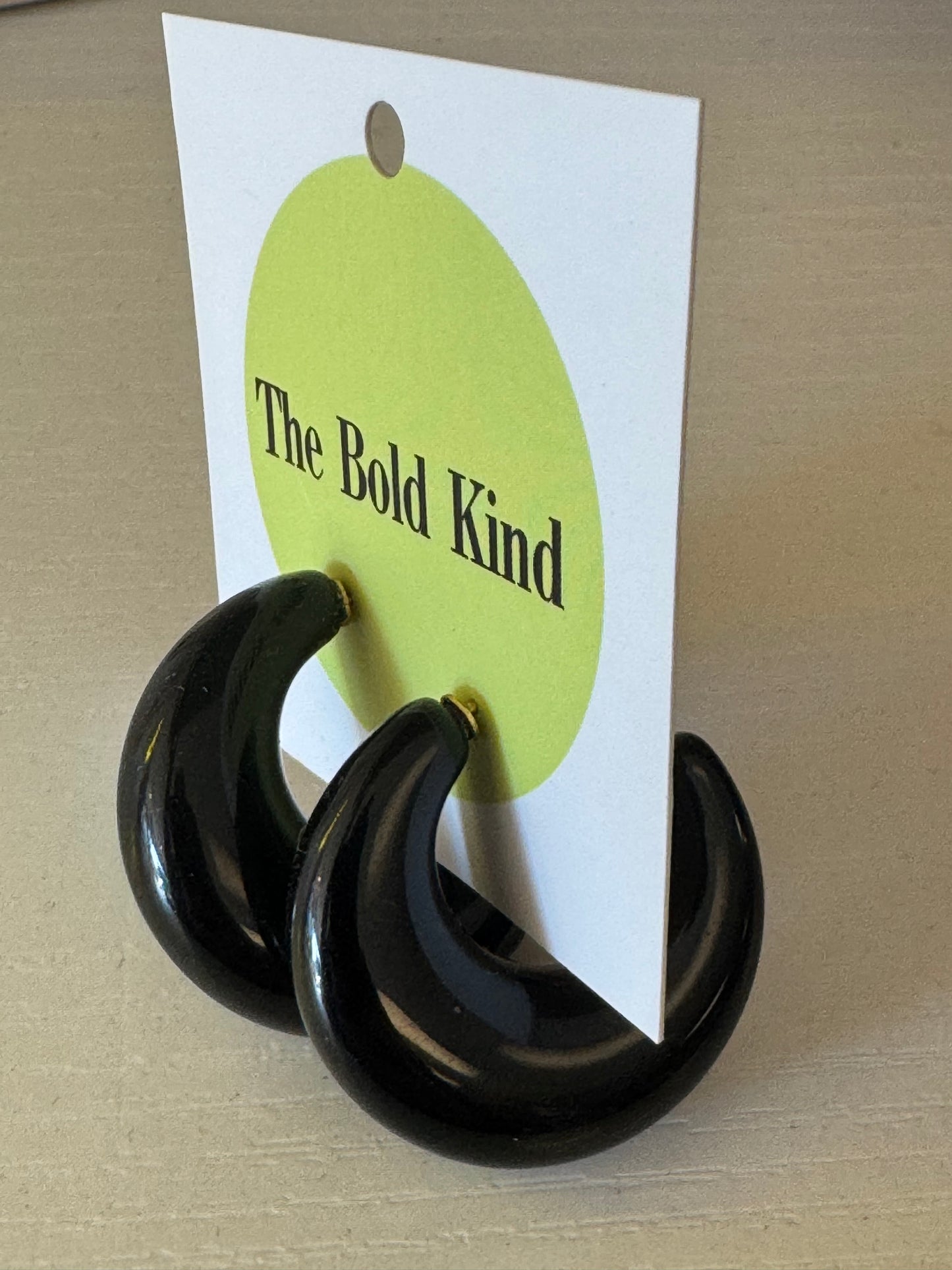 Black Moon Earrings