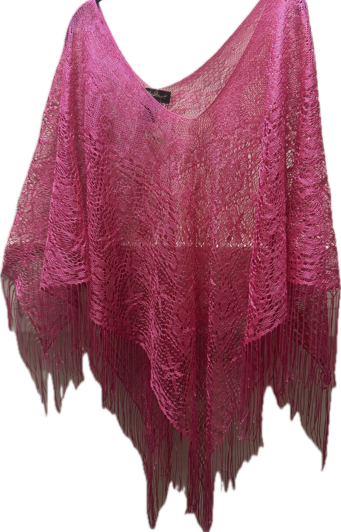 (OS) Hot Pink Shawl Top