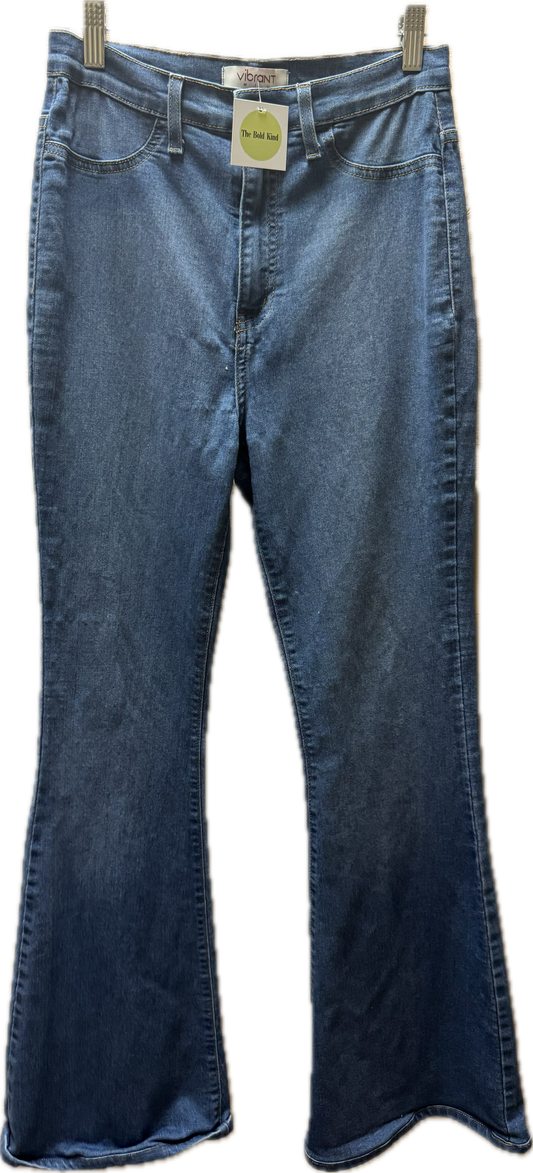 (11) Plain Denim Flare Bottoms