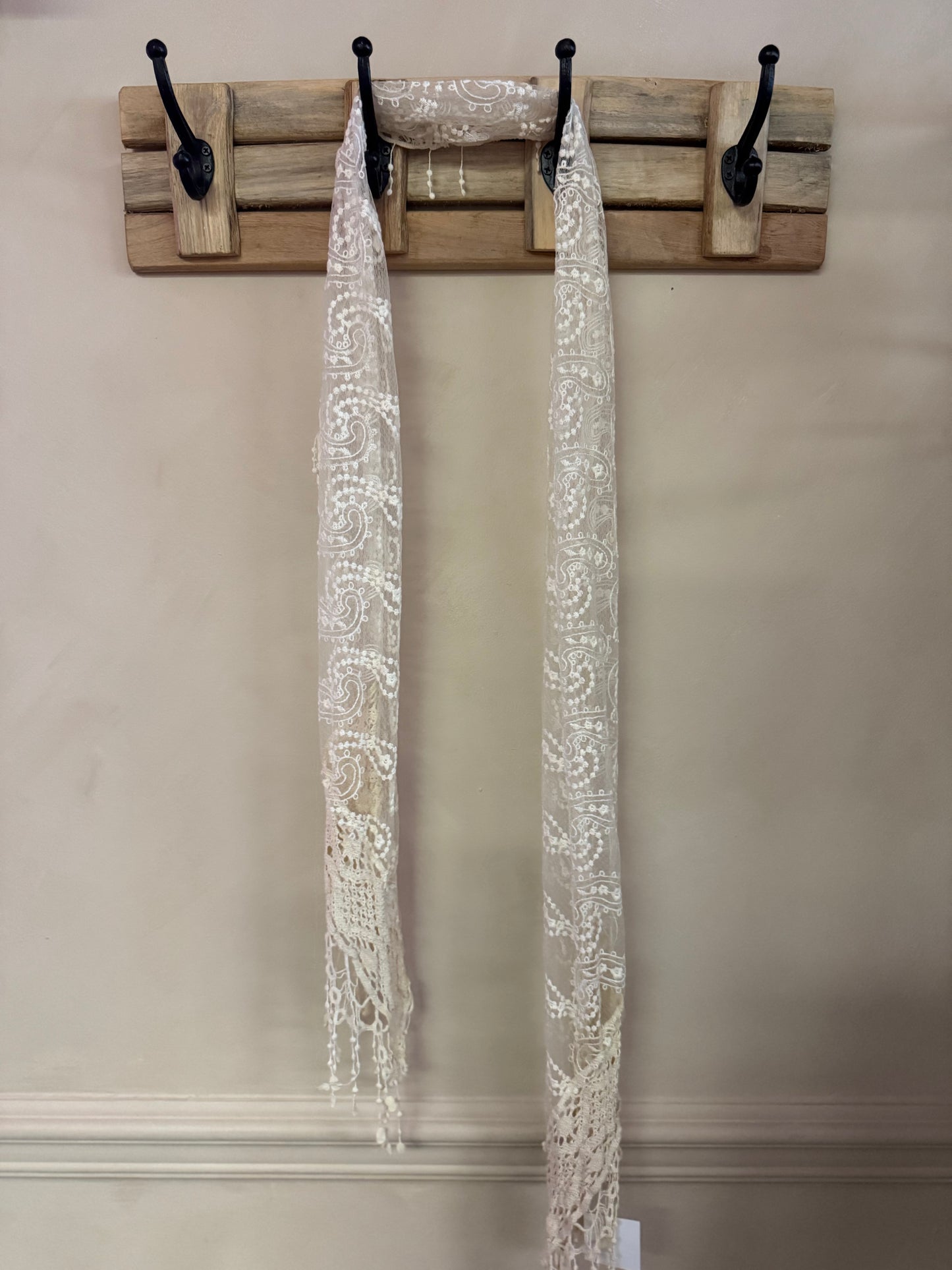 Preloved Boho Lace Scarf