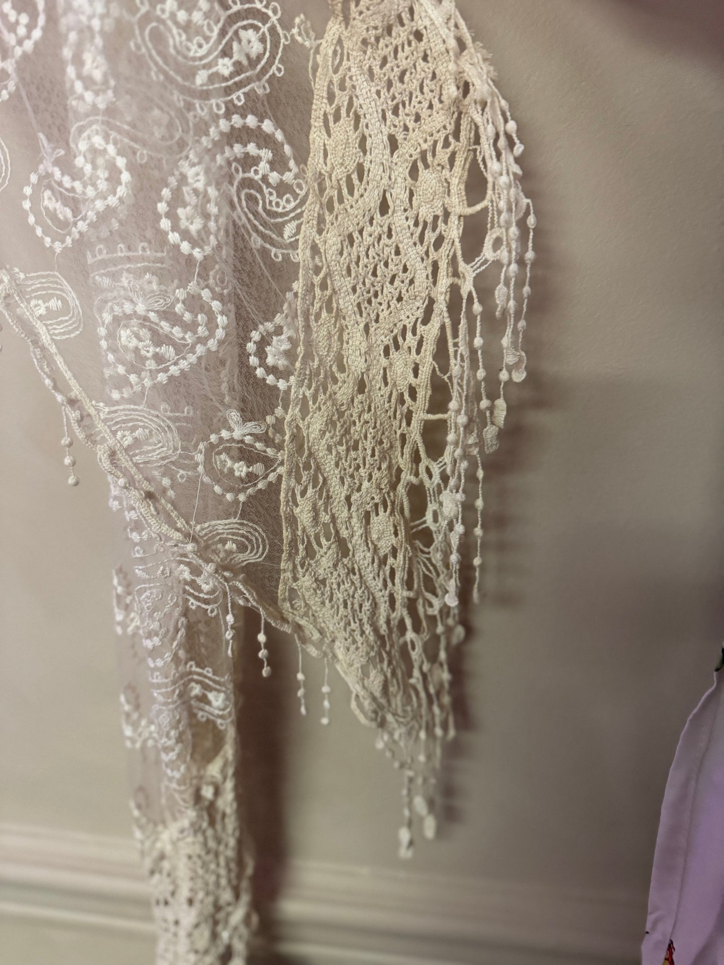 Preloved Boho Lace Scarf