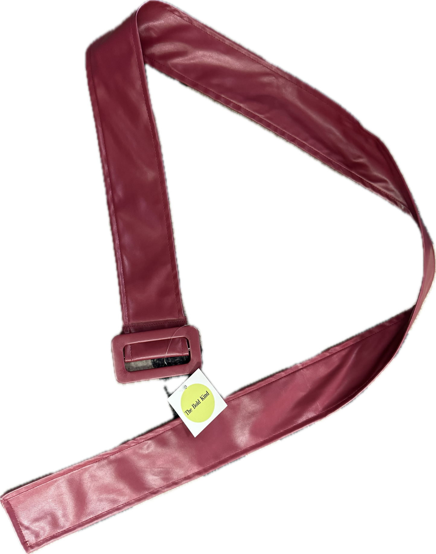 Preloved Red Pleather Belt