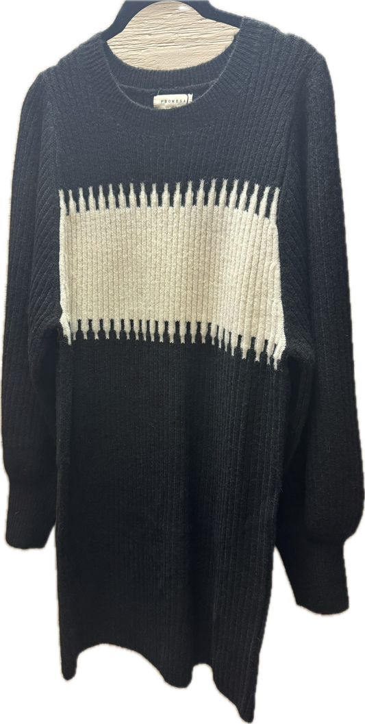 B&W Sweater Dress