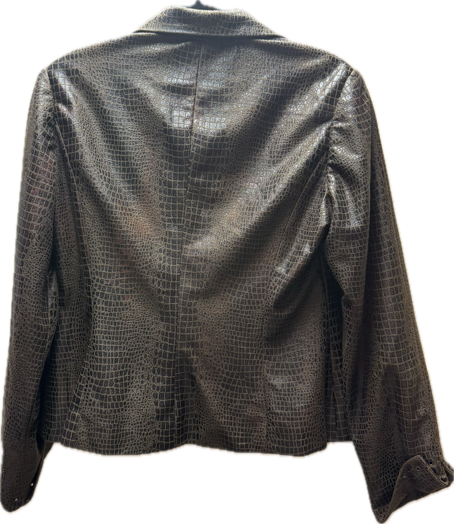 (M) Brown Tie Front Blazer Jacket