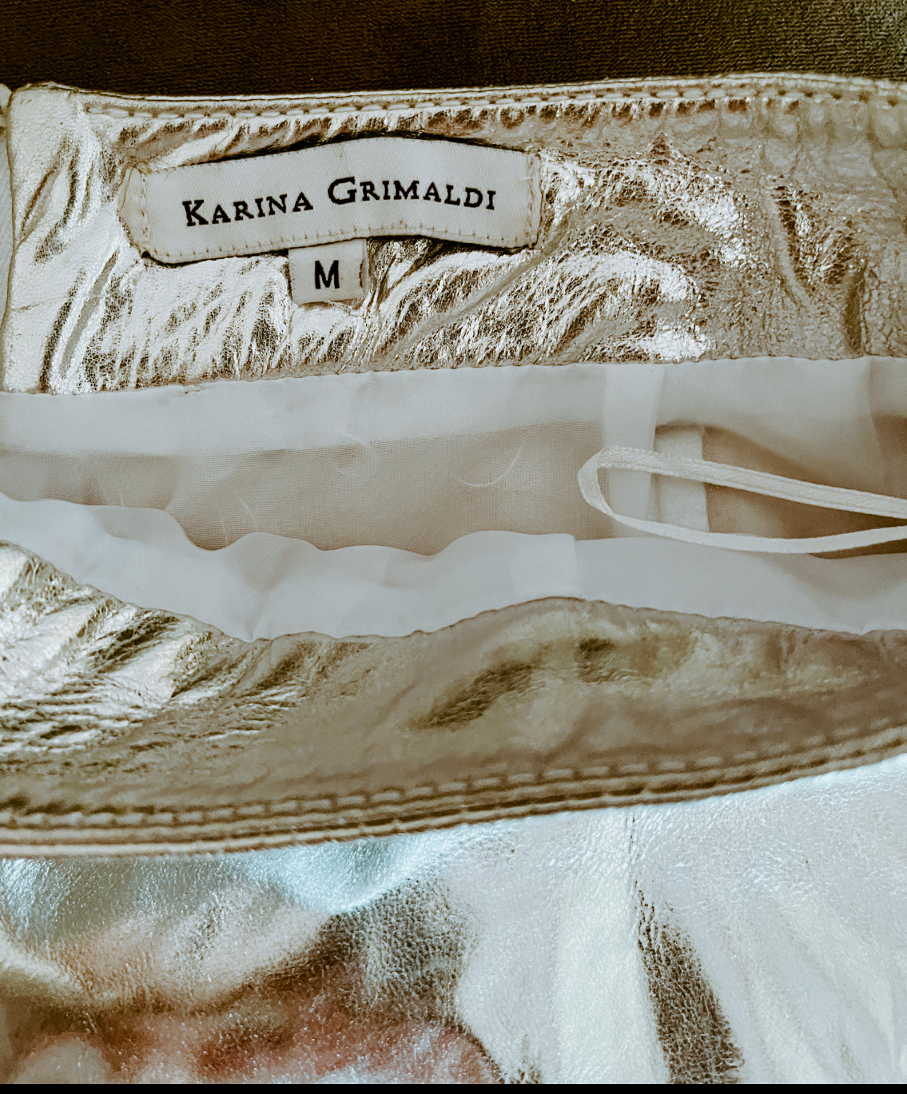 Preloved Metallic Skirt