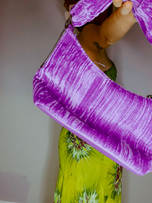 Preloved Purple velvet clutch