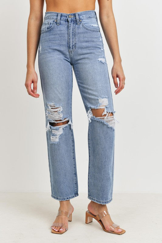 High Rise Dad Jeans