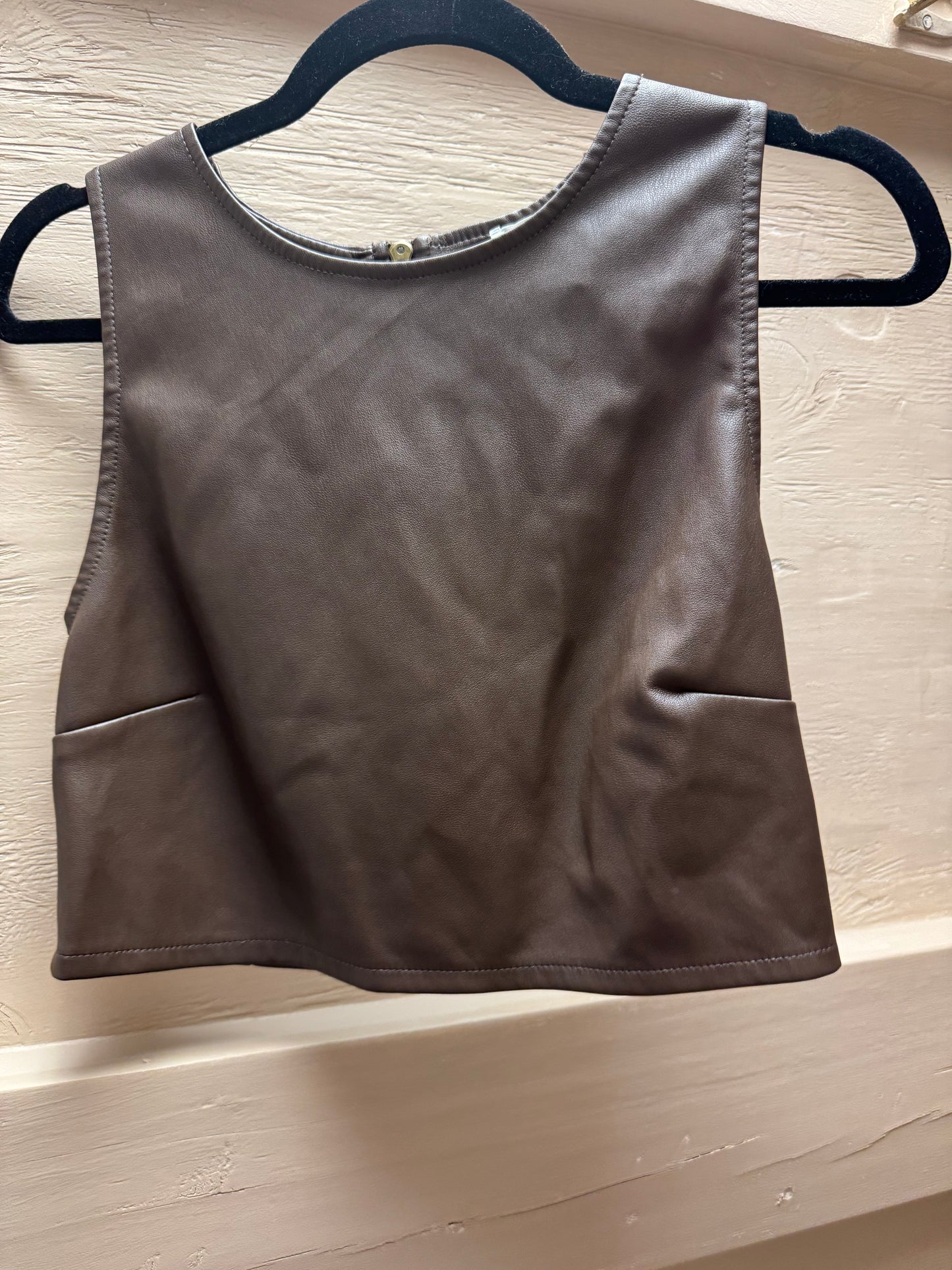 Preloved Pleather Top
