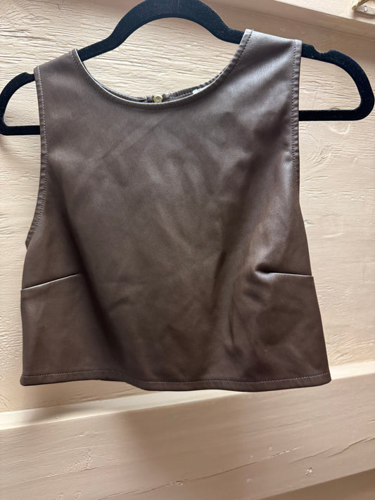 Preloved Pleather Top