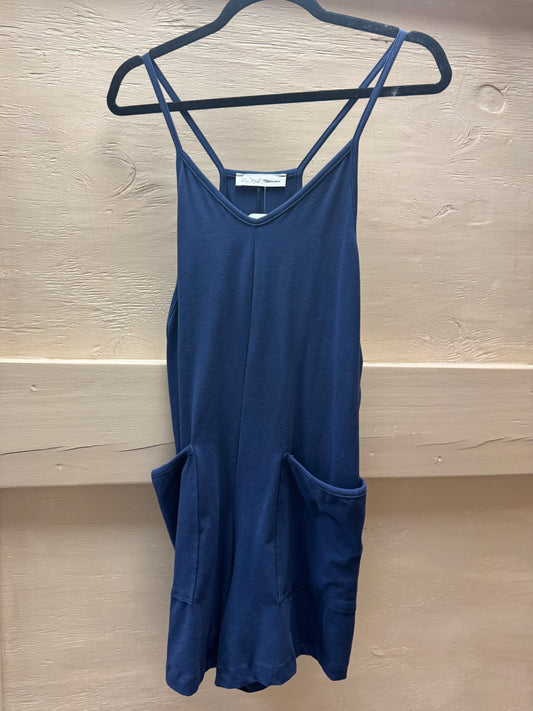 Navy Romper
