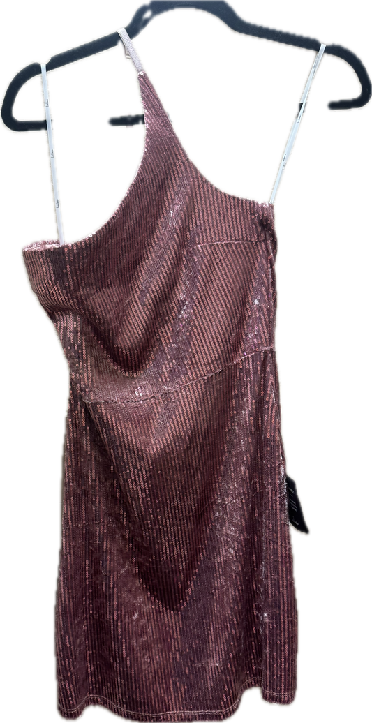 (S)  Pink Velvet Sequin Dress