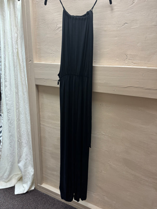 Black Silk Jumpsuit